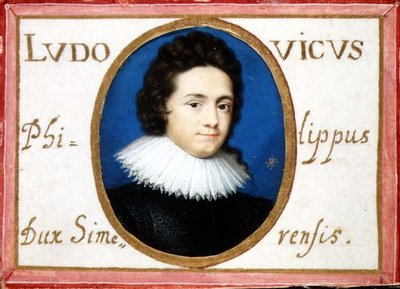 Portrait of Ludwig Philip, Duke of Simmeren by Peter Oliver